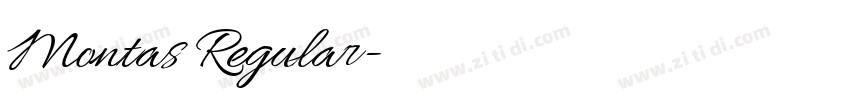 Montas Regular字体转换